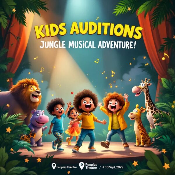 “Peoples Theatre Seeks Talented Kids for Madagascar JR Cast”