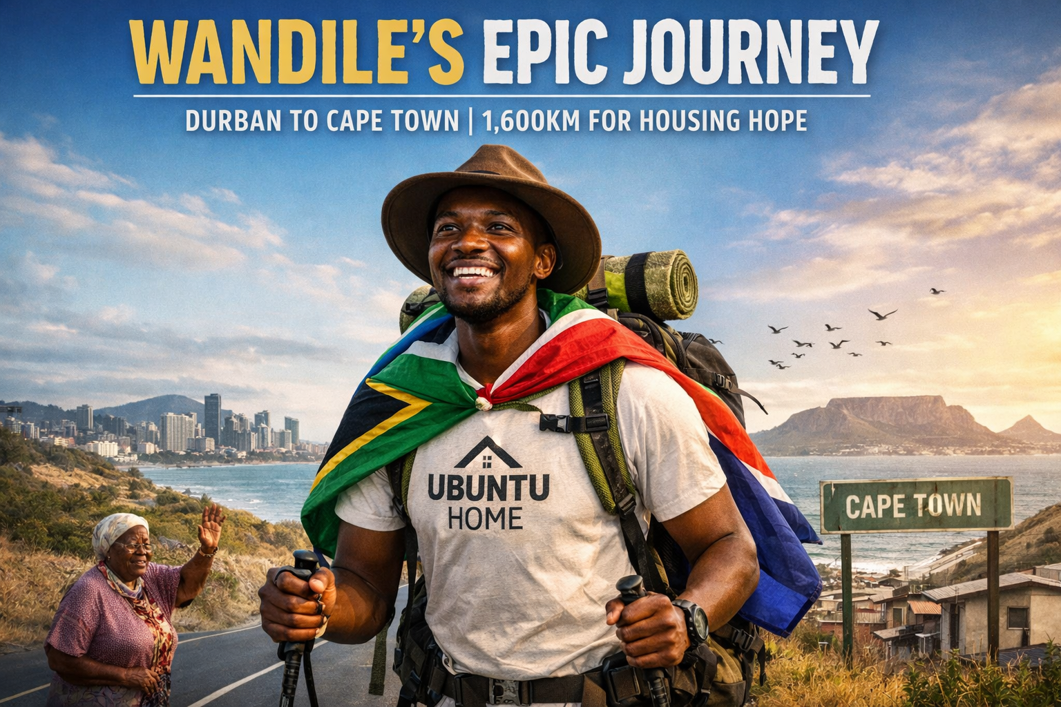 Wandile’s 1,600km Walk: Turning Footsteps into Foundations